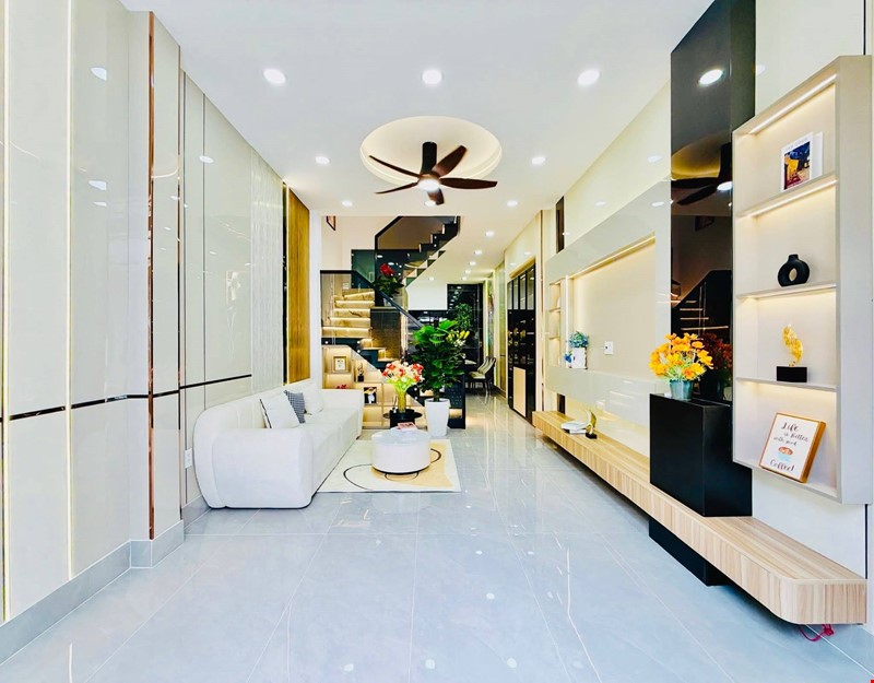 Bán nhà Gò Vấp, hẻm xe hơi Phan Huy Ích gần Emart2, 42 M2, 3tầng, Full NT 6.49 tỷ TL