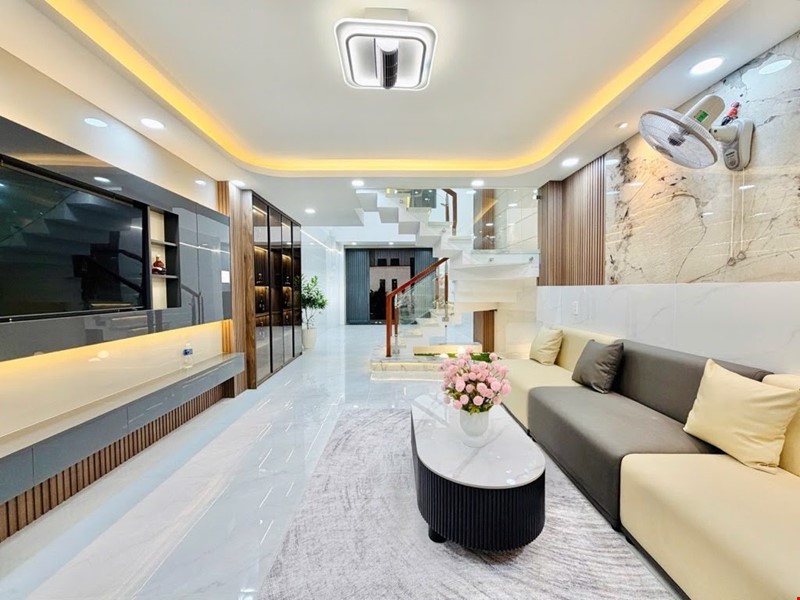 BÁN NHÀ MỚI 4 TẦNG XE HƠI NGỦ NHÀ PHAN HUY ICH,GÒ VẤP, Gần Emart2,52M2,7.65 TỶ TL